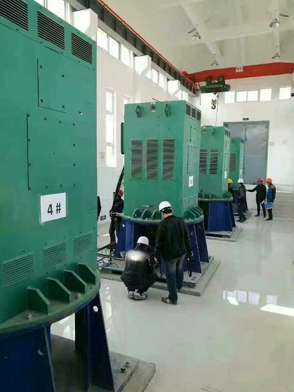 泗洪某污水处理厂使用我厂的立式高压电机安装现场安装尺寸